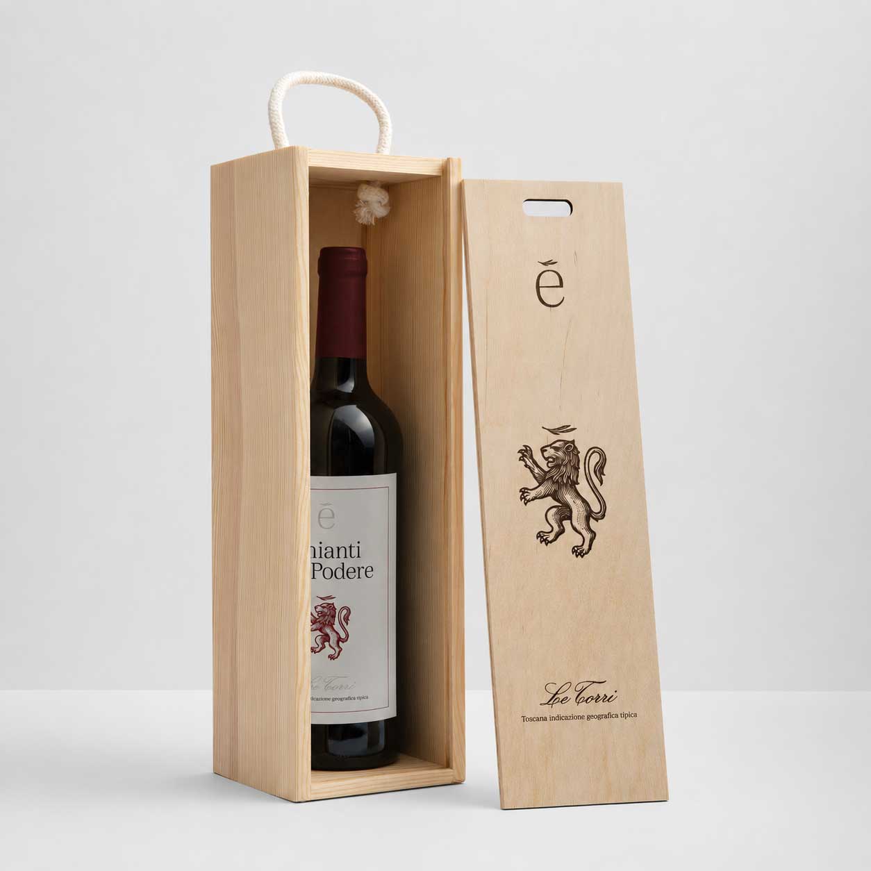 Holzkiste - 1 Flasche
